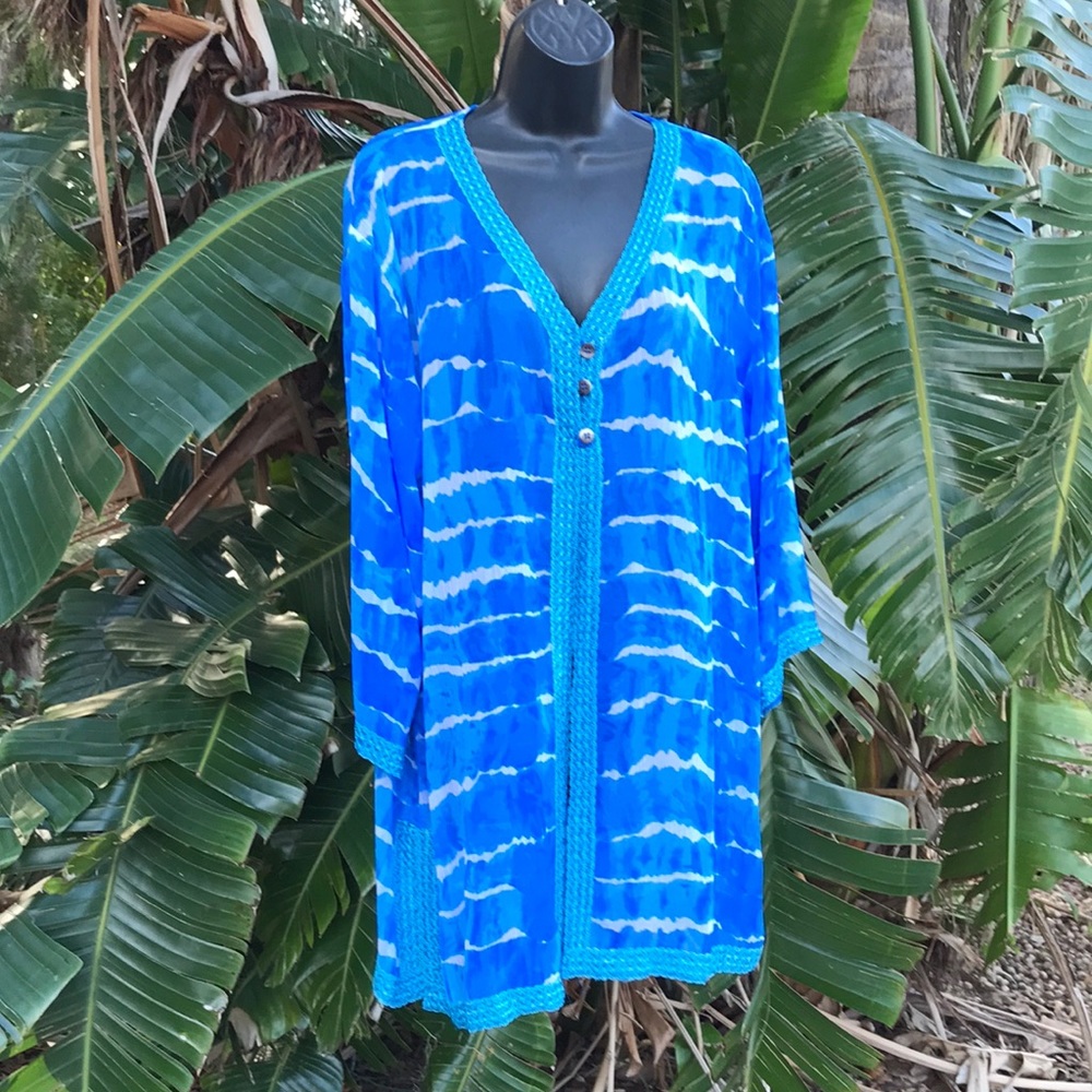 India arts tunic beach cover up